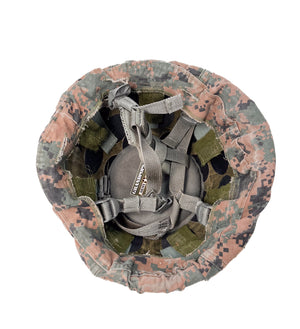 U.S. Marine Corps Reversible MARPAT Camo ACH Helmet Cover USED