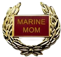 USMC Marine Mom Wreath Pin