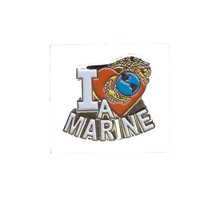 USMC (I Love A Marine) Pin