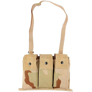 U.S. Military 3-Color Desert DCU Camo 3 Pocket M16 5.56 Bandolier