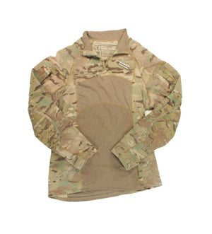 U.S. Military Tactical Multicam Flame Resistant ACS Combat Quarter Zip Shirt USA MADE NEW