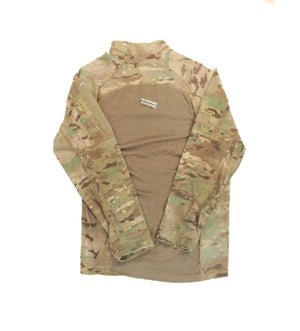 U.S. Military Tactical Multicam Flame Resistant ACS Combat Quarter Zip Shirt USA MADE NEW