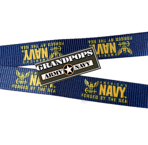 U.S. Navy Blue Lanyard W/ Logo