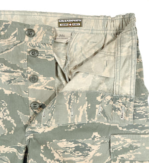 U.S. Air Force Men's ABU Digital Tiger Stripe Pants 50% Nylon / 50% Cotton Twill USED