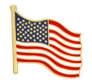 Patriotic American Flag Pin 3 PACK