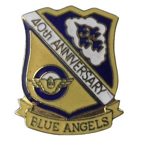 USN Vintage 40th Anniversary Blue Angels Pin