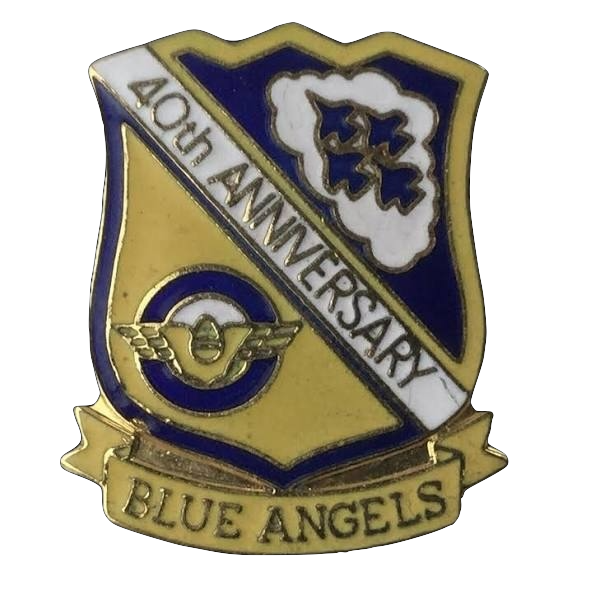 USN Vintage 40th Anniversary Blue Angels Pin