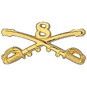 U.S. Army 8th Cavalry Division Pin