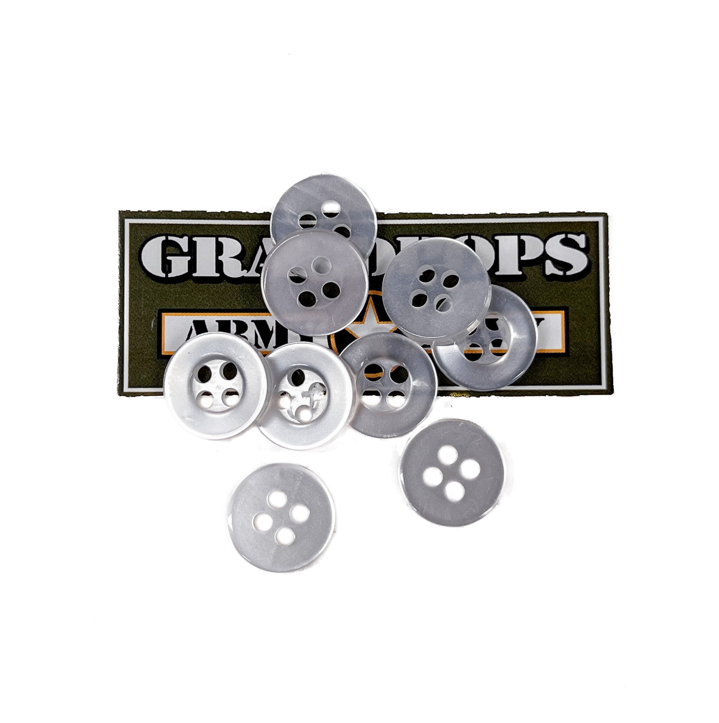 Military Dress Shirt Clear Buttons: For New & Old Style Dress Uniform –  GRANDPOPSARMYNAVY