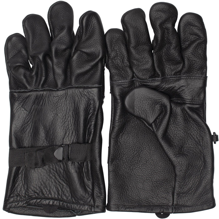 D3A Commercial Black Leather Gloves