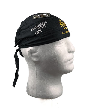 Black U.S. Navy Insignia W/ Motto 100% Cotton Durag Head Wrap