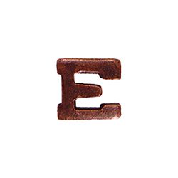 Bronze Letter E Device