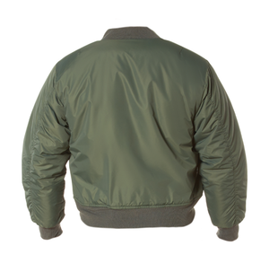 Sage Green Enhanced Nylon Reversible MA-1 Flight Jacket