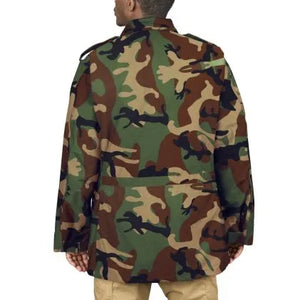 M81 Woodland Camo 50/50 NyCo Twill M65 Field Jacket PROPPER