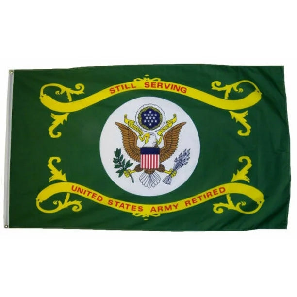 Still Serving United States Army Retired Flag 3' x 4'