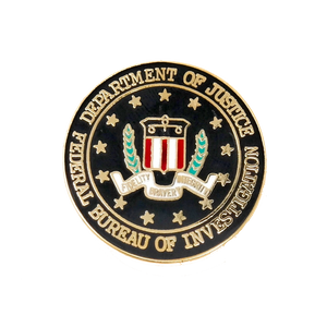 Department Of Justice Federal Bureau Of Investigation Pin