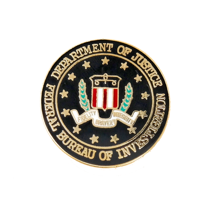 Department Of Justice Federal Bureau Of Investigation Pin