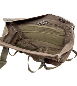 U.S. Military OD Green Canvas M17 Gas Mask Bag USED