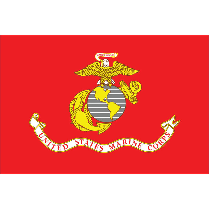 United States Marine Corps Emblem Flag 3' x 5'