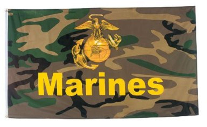 United States Marine Corps M81 Woodland Flag 3' x 5'