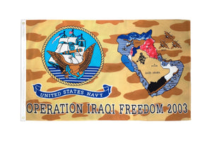 Operation Iraqi Freedom 2003 U.S. Navy Camo Flag 3' x 5'