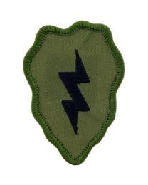 25th Infantry Division OD Green/Black Patch