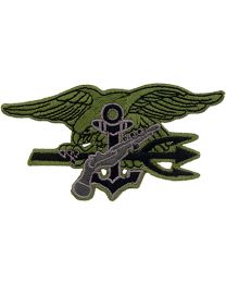 U.S. Navy Subdued Navy SEAL Trident Patch
