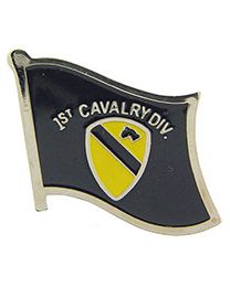 1st Calvary Division Flag Pin