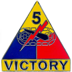 5th Armored Division (Victory) Insignia Pin
