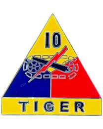10th Armored Division (Tiger) Insignia Pin