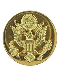Vintage Army Enlisted D.E.M.L. Flat Brass Pin