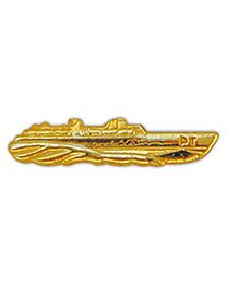 USN P.T. Boat Gold Pin