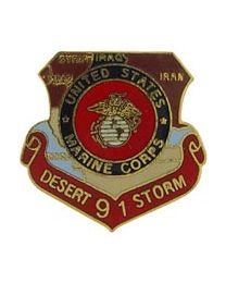 USMC Logo Desert Storm 91 Pin