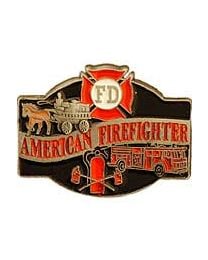 FD American Firefighter Pin