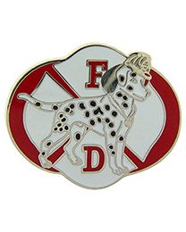 Fire Dog Logo Pin