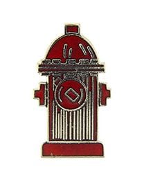 Red Fire Hydrant Pin