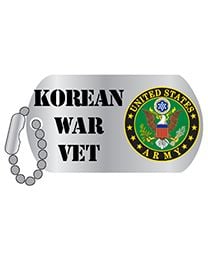 U.S. Army Korean War Vet MINI Dog Tag Pin