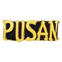 Korean War Pusan Script Pin