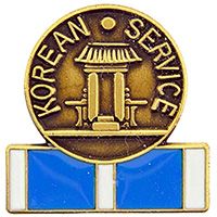 Korean Service Medal Pin