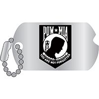 POW-MIA Dog Tag Pin