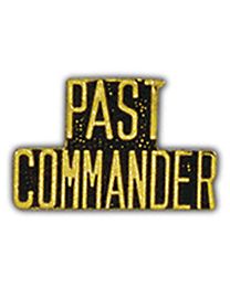 Army Past Commander Rank Letter Pin