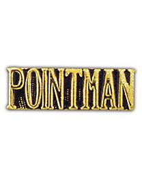 Army / USMC Pointman Gold/Black Pin