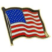 American Wavy Flag Pin