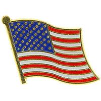 American Wavy Flag Pin