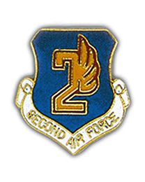 USAF 2nd Air Force Pin