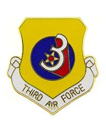 USAF 3rd Air Force Shield Pin