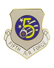 USAF 5th Air Force Shield Pin