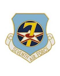 USAF 7th Air Force Shield Pin