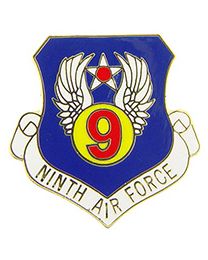 USAF 9th Air Force Shield Pin