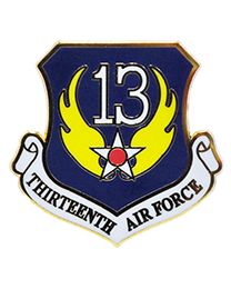 USAF 13th Air Force Shield Pin
